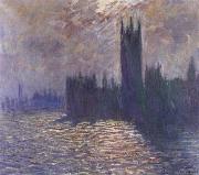 Claude Monet Houses of Parliament,Reflections on the Thames France oil painting artist